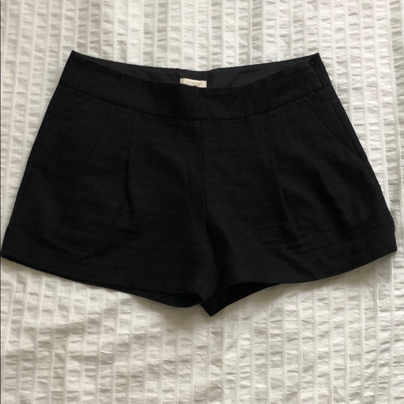 J Crew pleated front black shorts - Picture 1 of 3